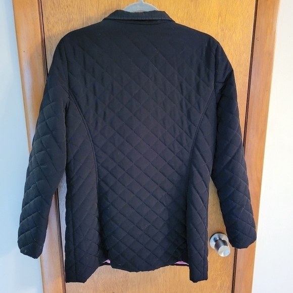 Calvin Klein Black Quilted Car Jacket M | Winter Workwear • Classic Everyday - Picture 3 of 10